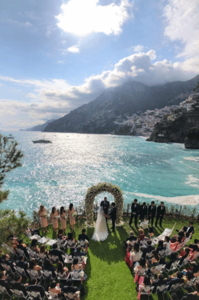 Best amalfi coast wedding venue villa treville